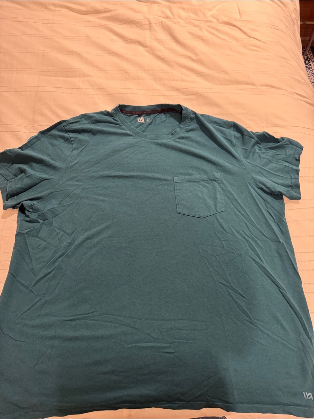 VRST Men's Teal V-Neck Pocket T-Shirt